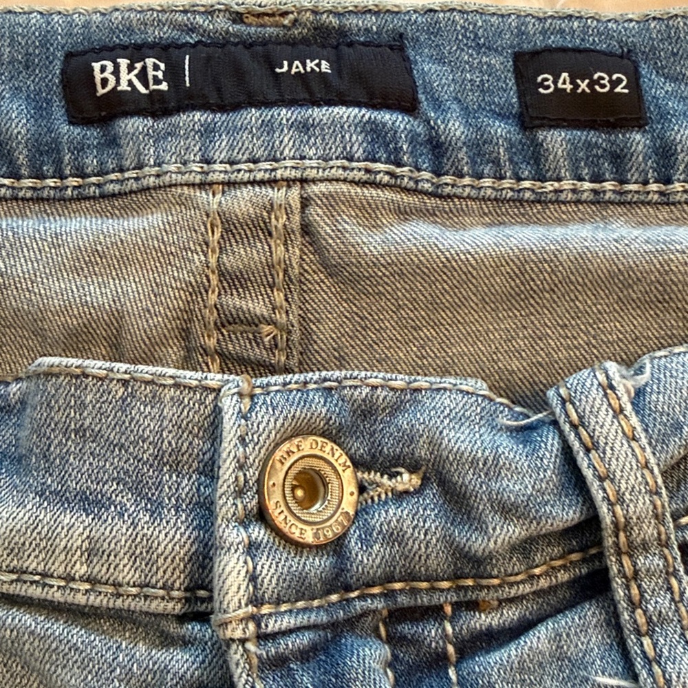 BKE Jake Medium Wash Denim Jeans size 34x32 - Picture 4 of 6